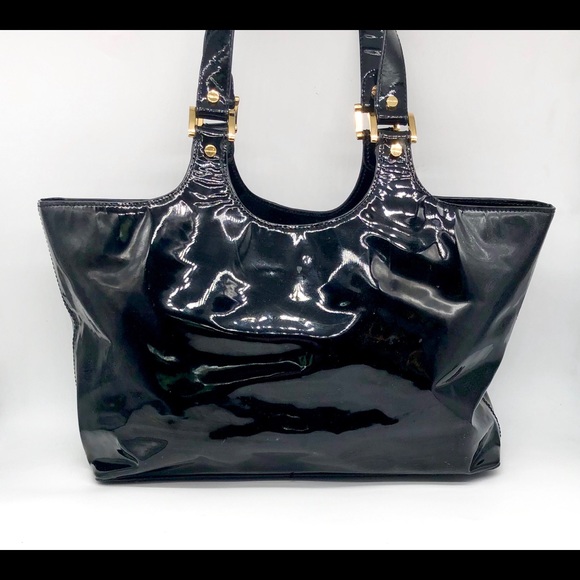 Tory Burch Bombe Patent Leather Tote - Picture 7 of 12